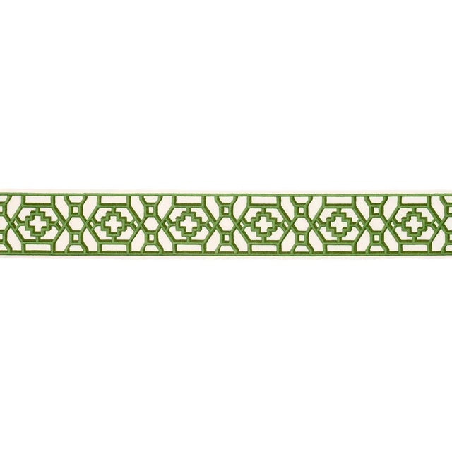 Inspired by Elsie de Wolfe's trellised rooms, Zanzibar Trellis Tape is a fretwork pattern from the 1970s reimagined as a...