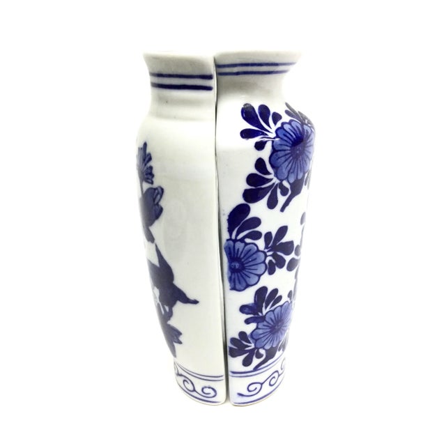 Vintage Cobalt Blue Chinese Half Vase Wall Scones Chairish