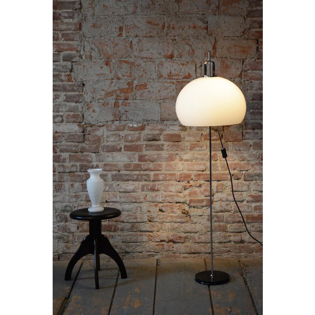 Mid-Century Chrome Floor Lamp by Guzzini for Meblo, Italy, 1960s For Sale - Image 10 of 12