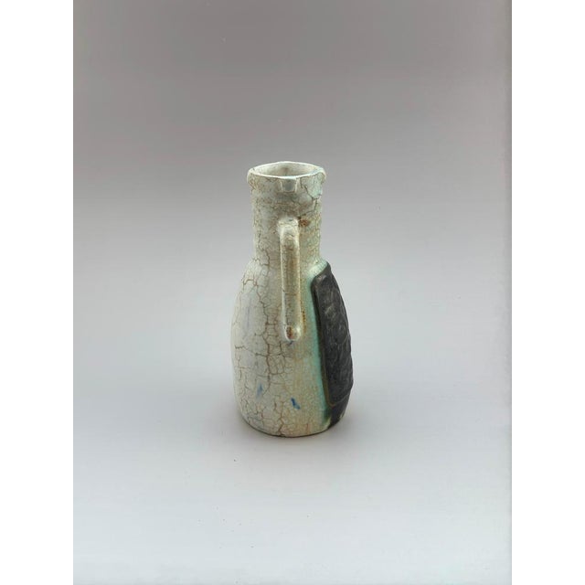 Black Art Deco Ceramic Urn Vase, Czech, 1930s For Sale - Image 8 of 10