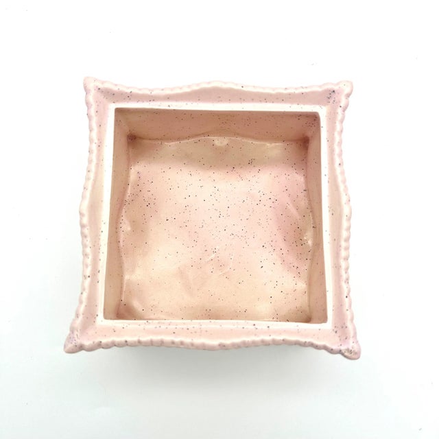 Ceramic Vintage Victorian Style Pink Ceramic Trinket Box For Sale - Image 7 of 9