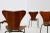 Set composed of chairs designed by Arne Jacobsen for the airline Varig in 1950. The model of the chairs is the Butterly....