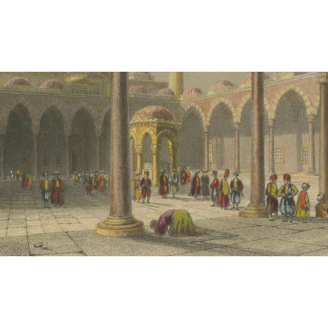 After Bartlett, Blue Mosque Interior, 1839, Engraving For Sale - Image 4 of 9