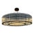 Modern Contemporary Glass Rod Chandelier Black Modern Ceiling Light Chandelier For Sale