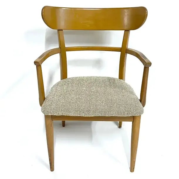 1960s 1960s Sculptural Solid Maple Carved Dining Chairs by Cushman Contemporary of Vermont - Set of 6 For Sale - Image 5 of 12