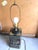 Ink Blue Early 20th Century Chinoiserie Tea Canister Lamp For Sale - Image 8 of 12