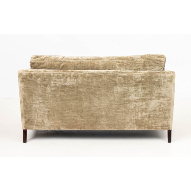 Contemporary Green Chenille Upholstered Sofa For Sale In New York - Image 6 of 6
