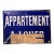 Antique French Porcelain Apartment for Rent Advertising Sign For Sale