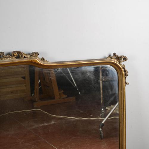 Silver Antique Sideboard Mirror, 1900s For Sale - Image 8 of 9
