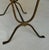 Bronze Pair of Hand Forged Spanish Gilt Iron Benches With Twisted Stretchers For Sale - Image 8 of 12