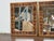 Pair of Painted Wood Mirrors with Bamboo Frames and Tribal Motif Detailing For Sale - Image 11 of 12