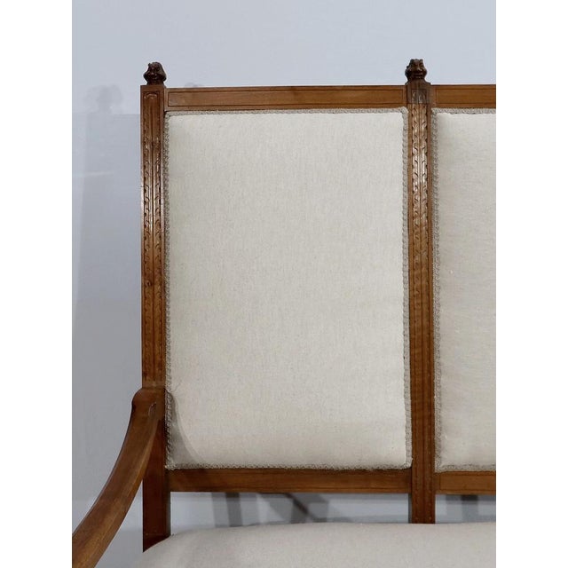 Brown Renaissance Style Bench in Walnut, Late 19th Century For Sale - Image 8 of 18