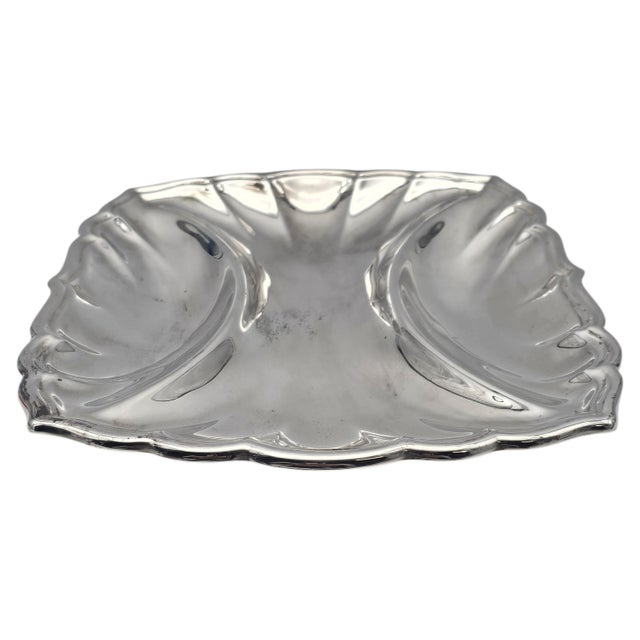 Reed & Barton Chippendale-Style Silver Plate Three-Section Relish Dish, 10.5" For Sale In San Francisco - Image 6 of 9