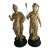 Antique 19th Century Pair of Gilded Sculptures of Mars and Minerva For Sale