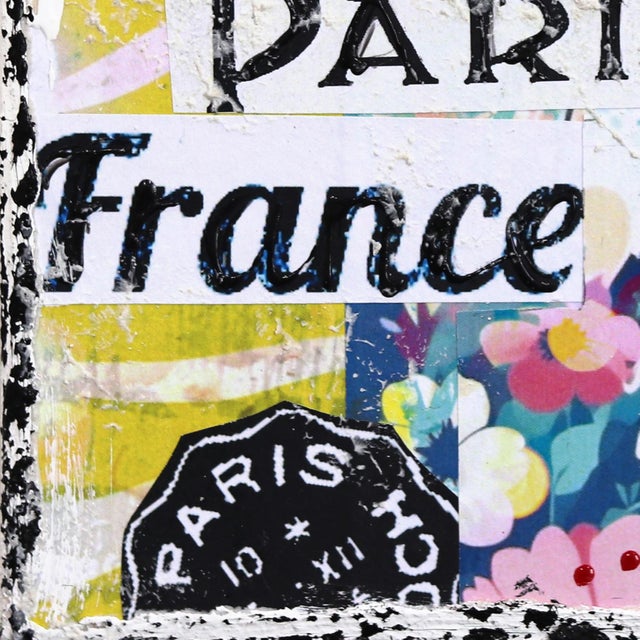 Paris Bokeh - Original Post-Pop Mixed Media Painting on Canvas by Marion Duschletta For Sale In Los Angeles - Image 6 of 9