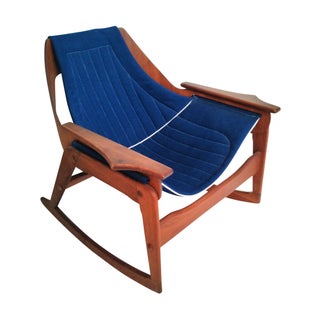 Jerry Johnson Bentwood Sling Back Rocking Chair For Sale