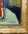 "Fancy Flowers" Oil in a Gilded Gold Frame For Sale - Image 4 of 8