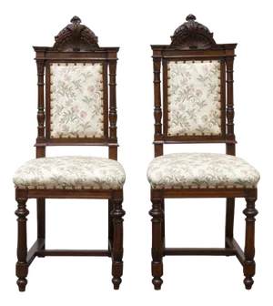 Set of Late 19th Century Walnut Chairs, 1890s