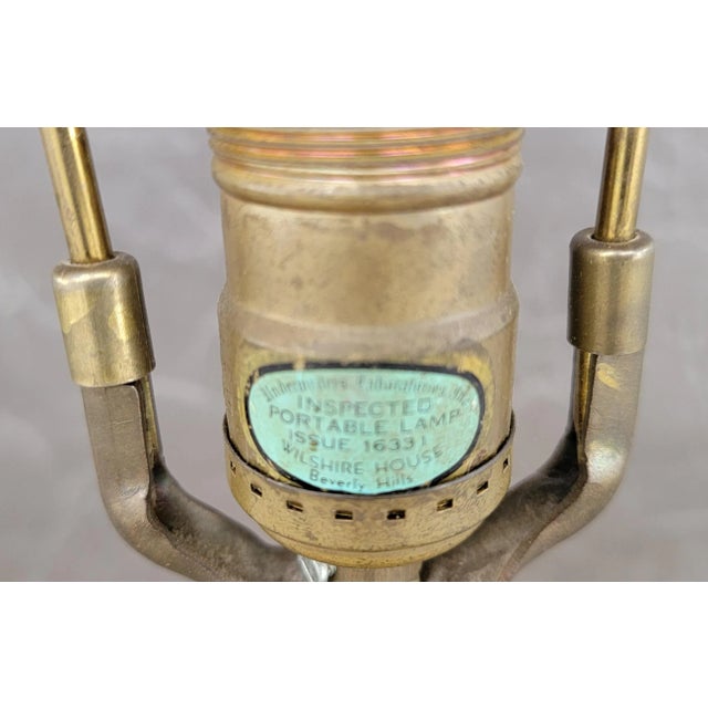1960s Wilshire House Beverly Hills Mid-Century Modern Blown Bubble Glass Table Lamp For Sale - Image 5 of 8