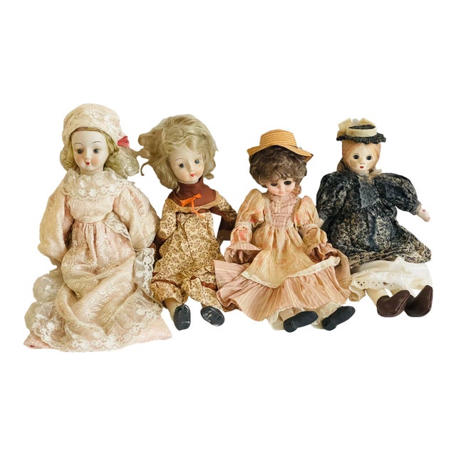 4 Vintage Collectible Dolls Toys For Sale