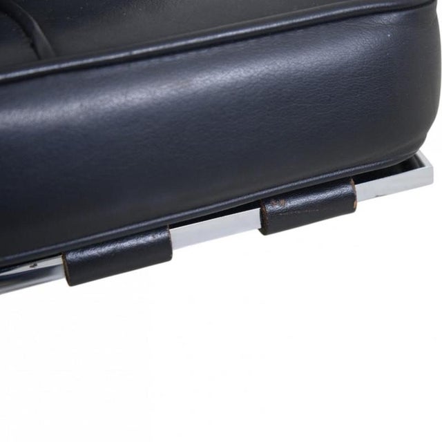 Black Barcelona Chair in Black Leather by Ludwig Mies van der Rohe, 2010s For Sale - Image 8 of 18