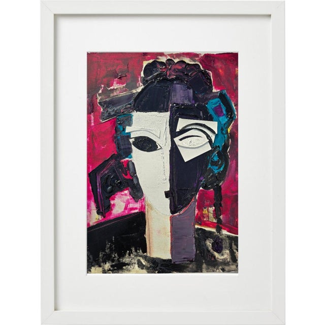 Original Oil Painting 'Portrait of a Woman' by Diane Grant, Unframed / Pablo Picasso For Sale - Image 13 of 13