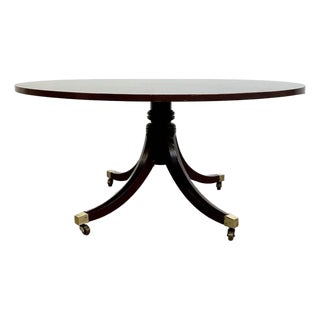 1980s Baker Furniture English Regency Style Center Table For Sale