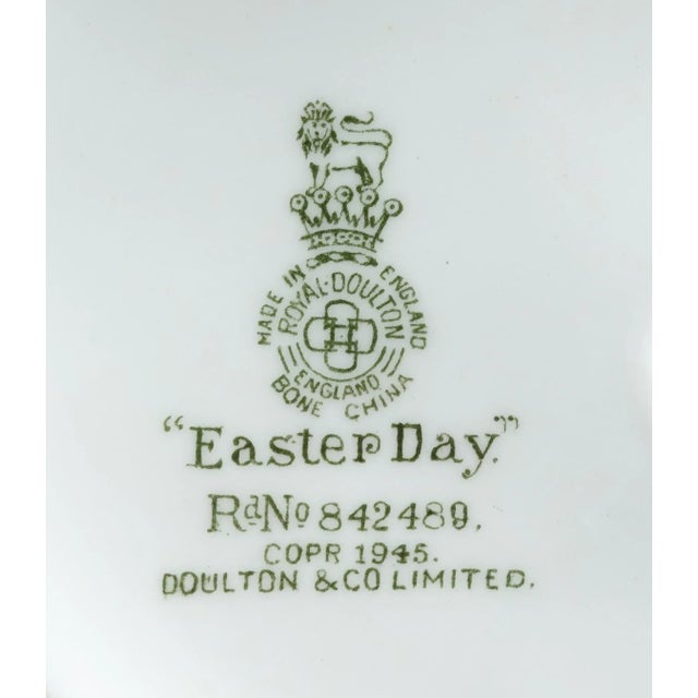 White Mid 20th Century Royal Doulton England "Easter Day" Bone China Porcelain Figurine 842489 For Sale - Image 8 of 9
