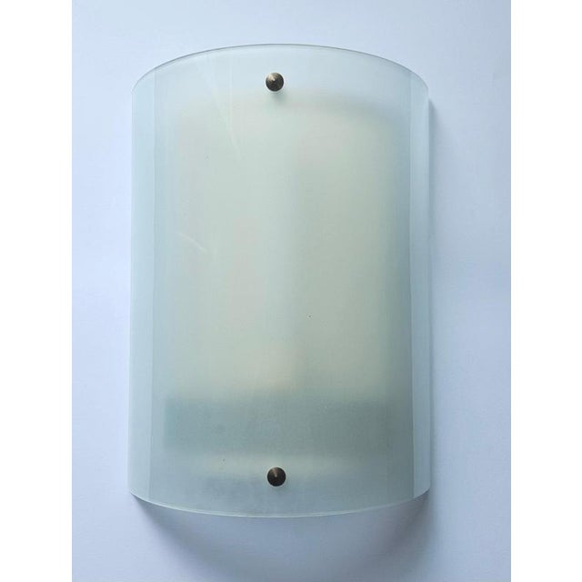1970s Large Mid-Century Glass Wall Lamp, 1970s For Sale - Image 5 of 17