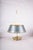 Gold Brass Bouillotte Candle Lamp with Green Tole Shade and Paw Feet, 1950s For Sale - Image 8 of 11