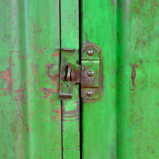Metal Industrial Iron Locker, France, 1950s For Sale - Image 7 of 15