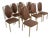 1970’s Italian Hollywood Regency Brass Dining Chairs - Set of 8 For Sale