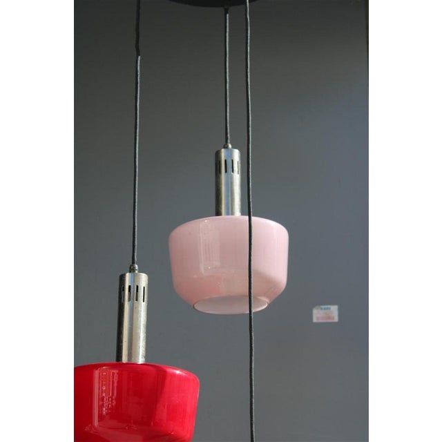 Italian Multicolor Suspension Light from Vistosi, 1950s For Sale - Image 9 of 17