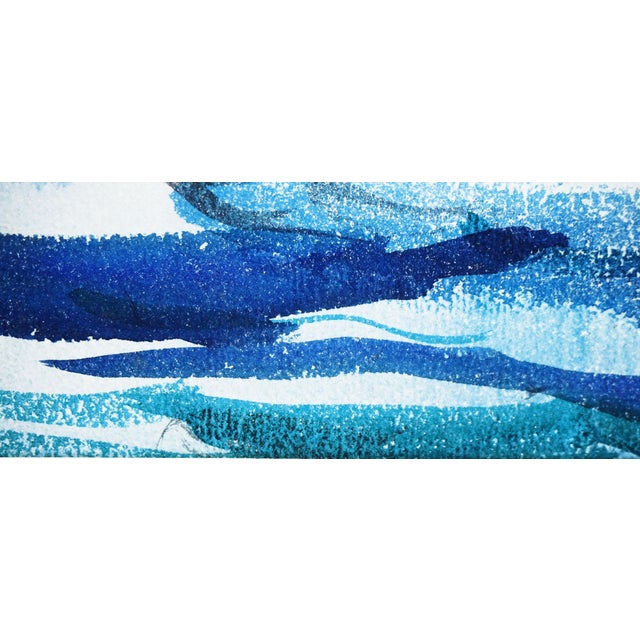 Mid Century Modern Nautical Landscape - Sailboats by the Wharf by Bertram Spencer For Sale - Image 4 of 4