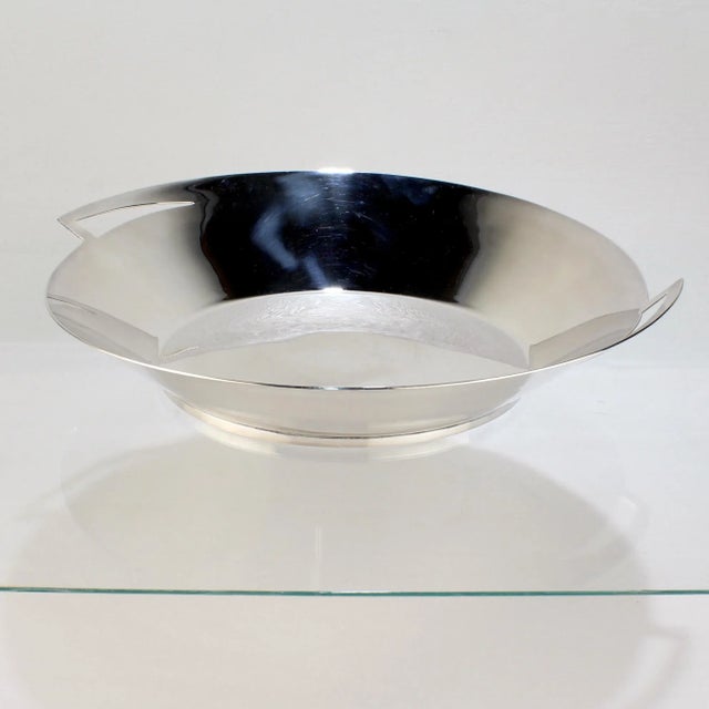 Large Postmodern Silver Plate 'Lily' Bowl Model No. 3320 by Elsa Rady by Swid Powell For Sale - Image 13 of 13