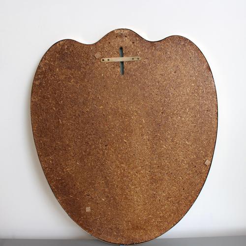 Vintage Italian Wall Mirror with Brass Frame in the style of Gio Ponti, 1960s For Sale - Image 15 of 16