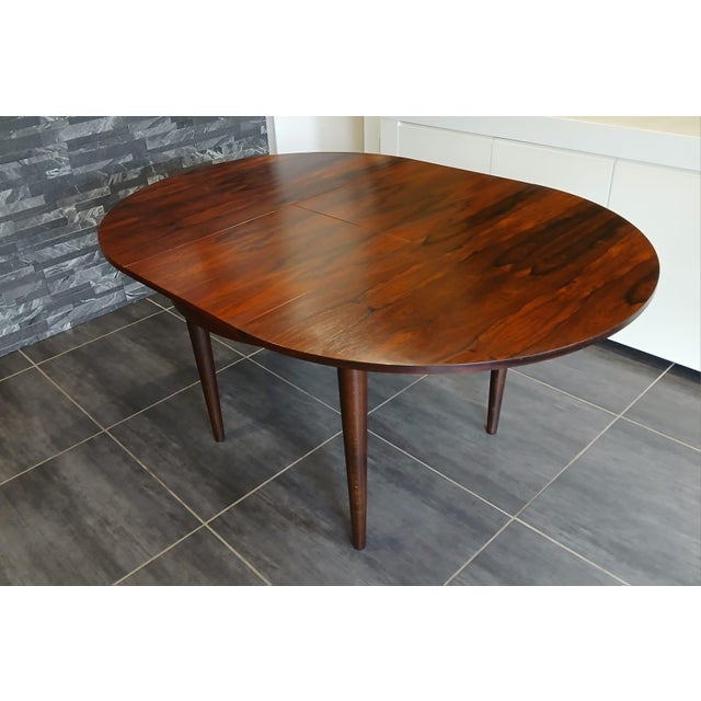 Vintage Scandinavian Rosewood Extendable Dining Table, 1970s For Sale - Image 15 of 16