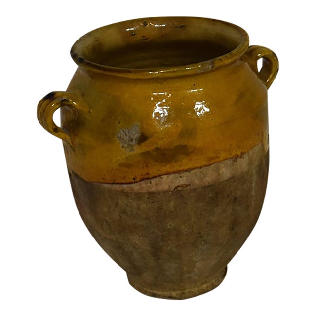 19th-Century French Terracotta Confit Pot For Sale