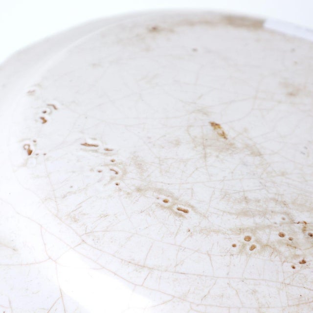 Hand-Painted Glazed Terracotta Plate, Italy For Sale - Image 11 of 12