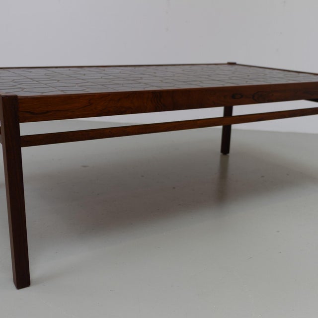 Mid-Century Danish Rosewood Coffee Table with Tiled Top, 1960s For Sale - Image 11 of 18