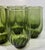 Mid-Century Modern Green Twist Stemless Goblets- Set of Eight For Sale - Image 3 of 11