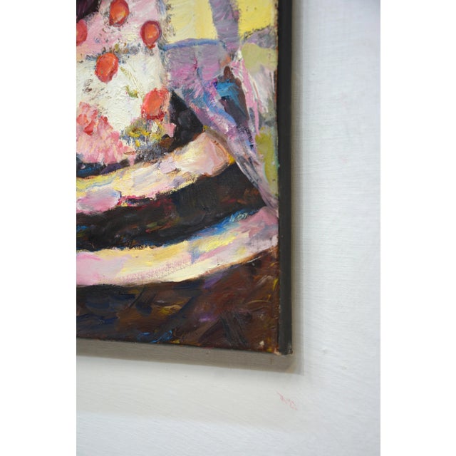 Figurative Girl With a Bow.Modern Original Painting. For Sale - Image 3 of 11