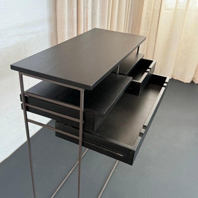 2020s cFsignature Custom Ebonized Maple Entryway Console Table For Sale - Image 5 of 8
