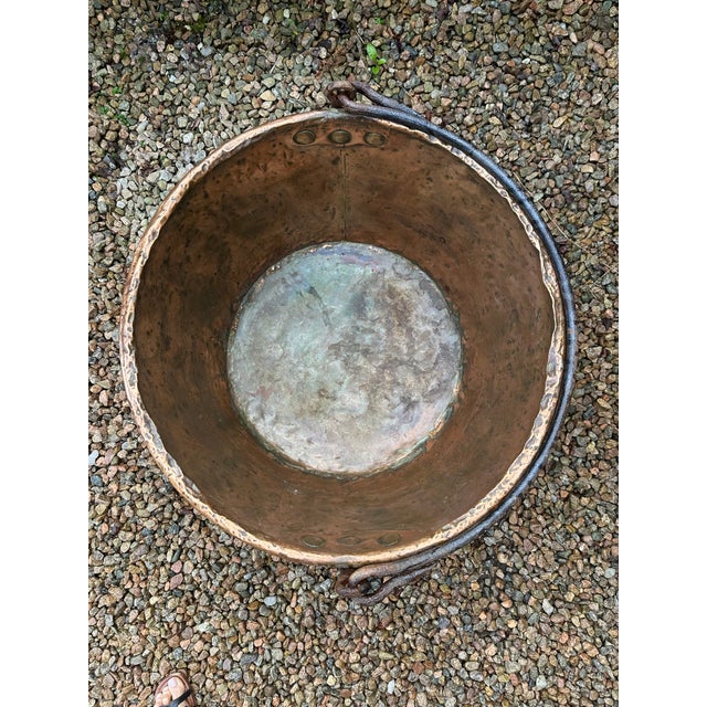 21" Copper Cauldron Pot For Sale - Image 12 of 12