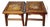 Pair of Vintage Chinese Hardwood Inlaid Mother-of-Pearl Bird & Flower Stools - 11.35 LBS For Sale