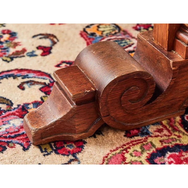 Neo-Gothic Carved Oak Extendable Table For Sale - Image 11 of 13