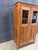 Rustic Solid Wood Glass Front Cabinet For Sale In Boston - Image 6 of 7