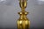 Brass and Silver-Toned Table Lamp with Leaf Base and Pleated Shade, 1960s For Sale - Image 10 of 15