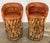 Vintage Mexican Southwest Equipale Leather and Cedar Wood Bar Stools, Pair For Sale - Image 4 of 12