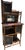 Chinoiserie Antique Regency Chinoiserie Bamboo Whatnot Cabinet Bookcase For Sale - Image 3 of 3